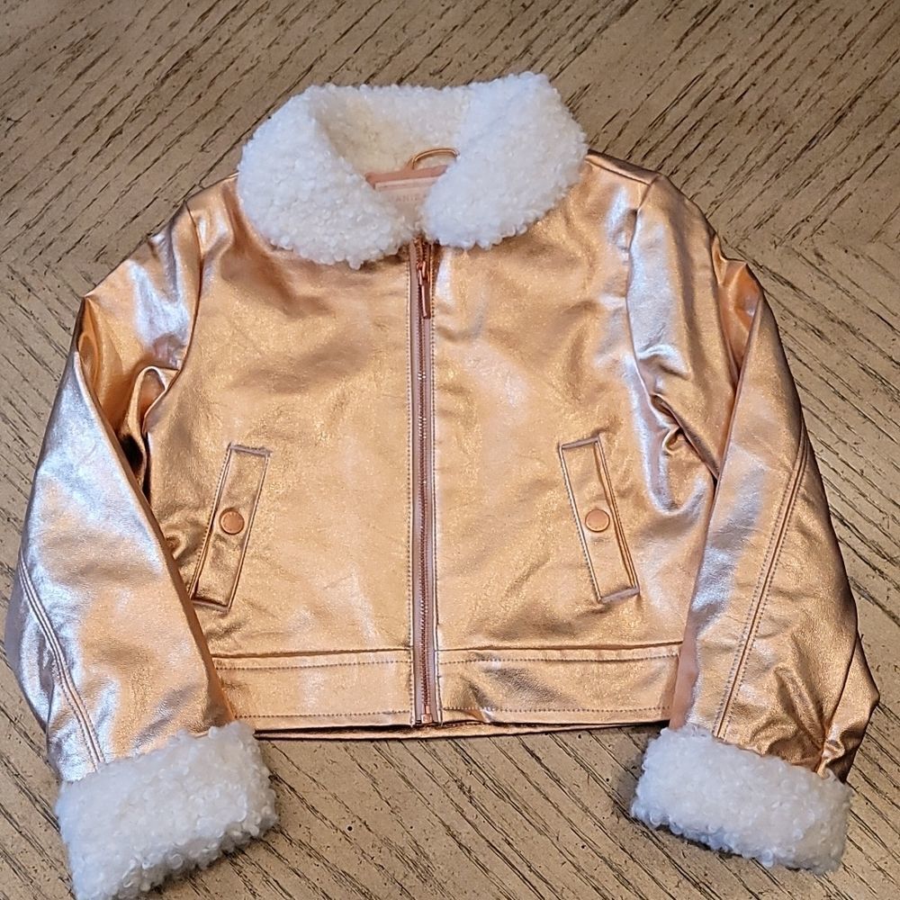 Janie and Jack 3 to 4T pink metallic jacket NWT 💖